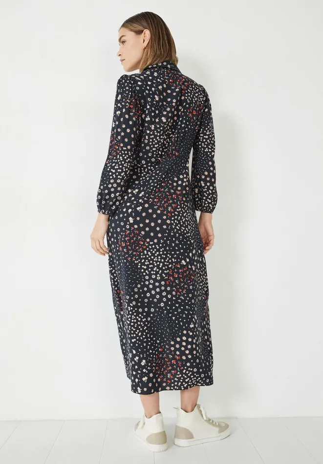 Hush Dresses Women Millie Midi Shirt Dress Floral Patchwork Navy Hush Dresses Women Millie Midi Shirt Dress Floral Patchwork Navy