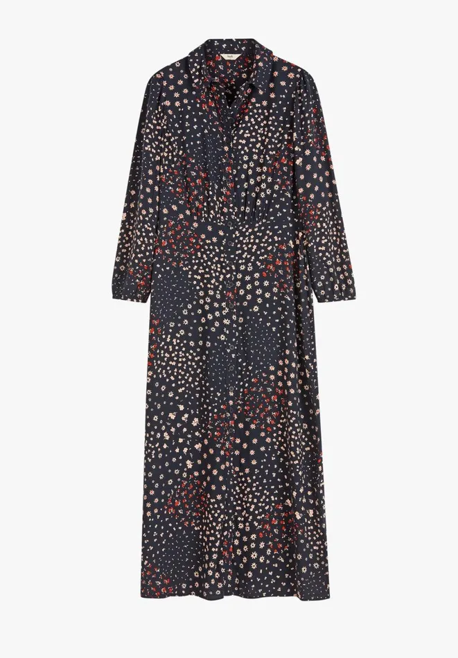 Hush Dresses Women Millie Midi Shirt Dress Floral Patchwork Navy Hush Dresses Women Millie Midi Shirt Dress Floral Patchwork Navy