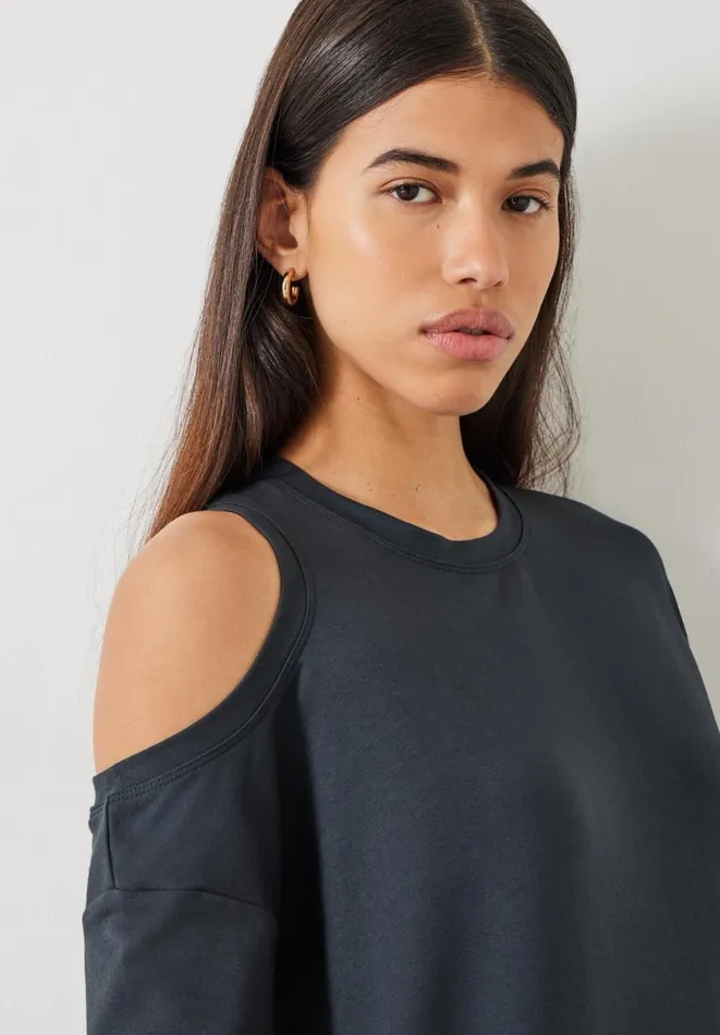 Hush Dresses Women Neena Cut Out Midi Dress Anthracite Hush Dresses Women Neena Cut Out Midi Dress Anthracite