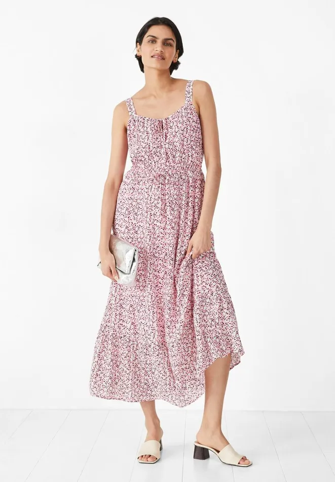 Hush Dresses Women Rowena Midi Dress Mini Daisy Pink