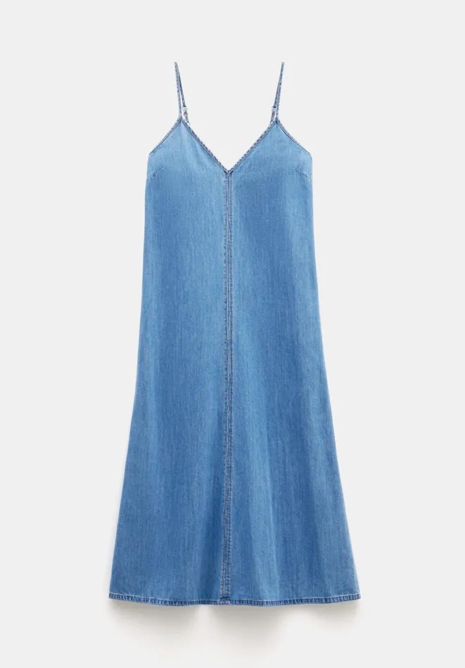 Hush Dresses Women Saskia Denim Slip Maxi Dress Light Blue Authentic Hush Dresses Women Saskia Denim Slip Maxi Dress Light Blue Authentic