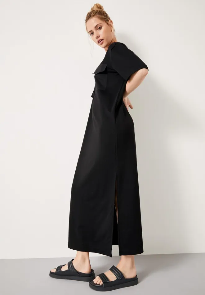 Hush Dresses Women Steph Midi Tshirt Dress Black Hush Dresses Women Steph Midi Tshirt Dress Black