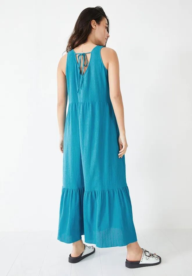 Hush Dresses Women Textured Maxi Dress Teal Hush Dresses Women Textured Maxi Dress Teal