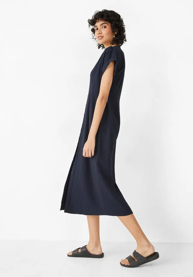 Hush Dresses Women Textured Posy Midi Dress Midnight Hush Dresses Women Textured Posy Midi Dress Midnight