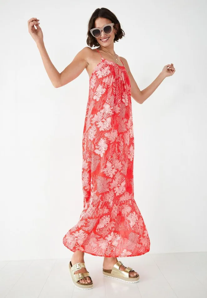 Hush Dresses Women Valencia Maxi Dress Pink Coral Reef