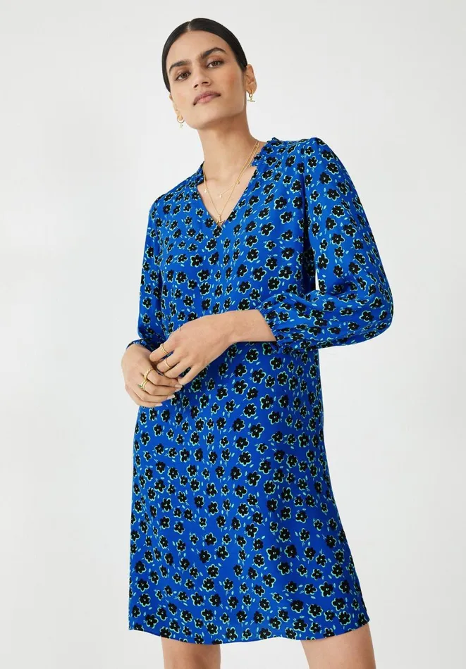 Hush Dresses Women Zina Mini Dress Little Flowers Dark Blue
