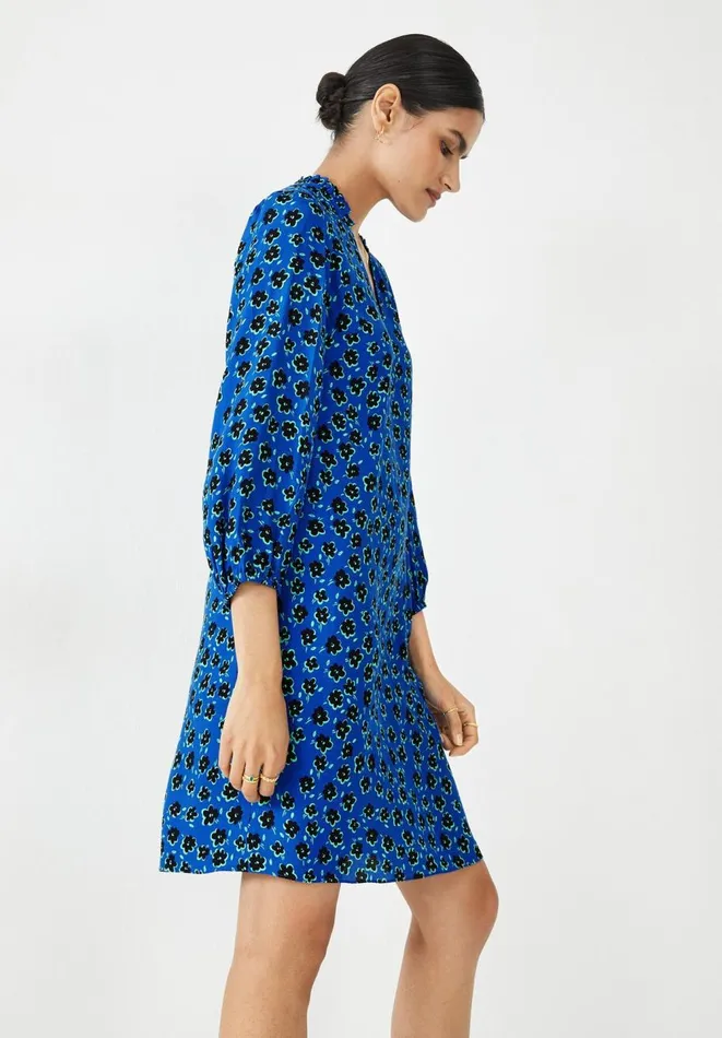 Hush Dresses Women Zina Mini Dress Little Flowers Dark Blue Hush Dresses Women Zina Mini Dress Little Flowers Dark Blue