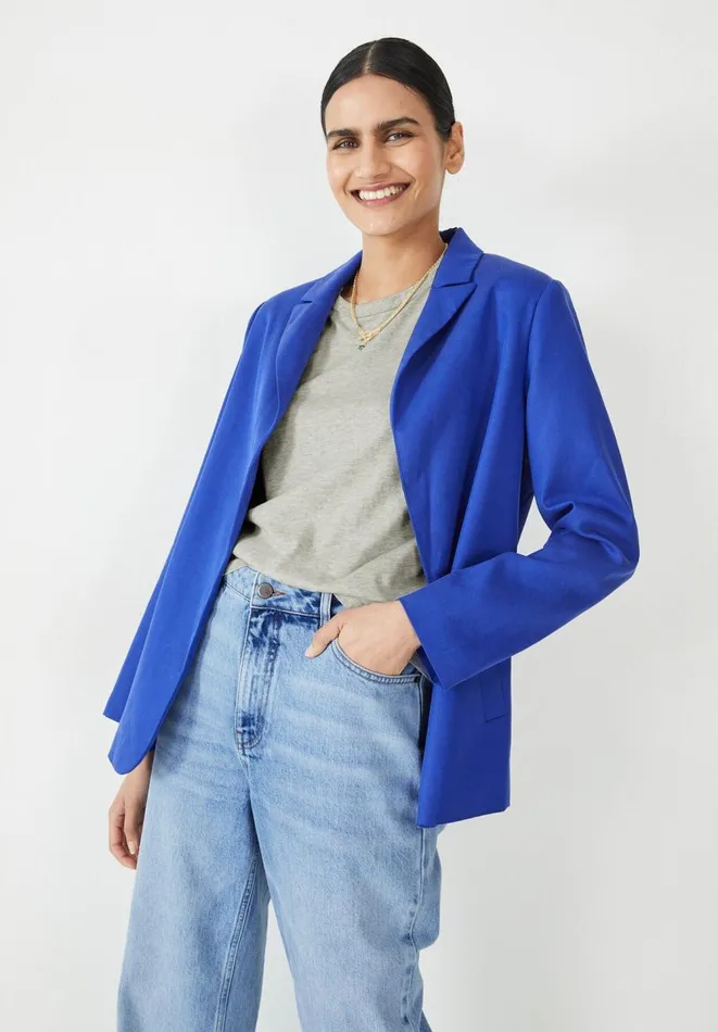 Hush Jackets and Coats Women Kasia Blazer Cobalt Blue Hush Jackets and Coats Women Kasia Blazer Cobalt Blue