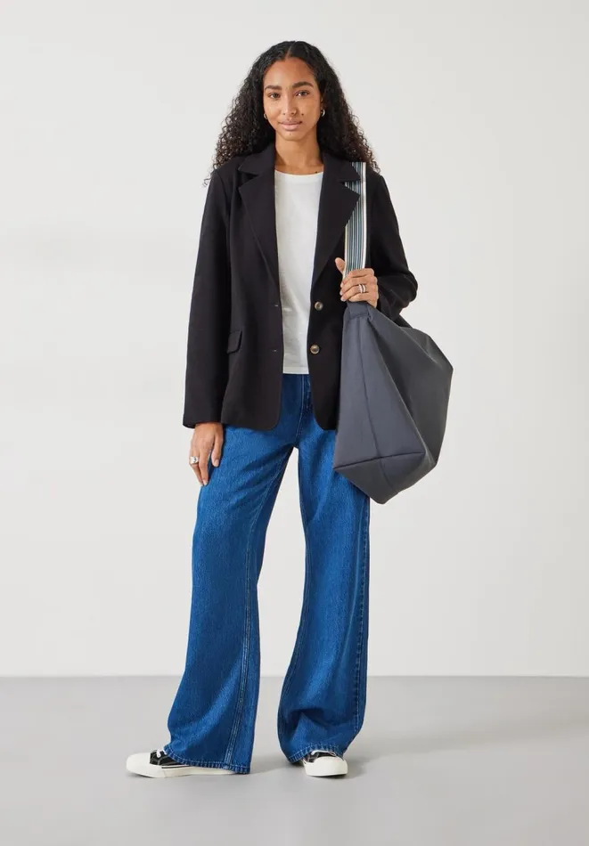 Hush Jackets and Coats Women Maddison Relaxed Jersey Blazer Black Hush Jackets and Coats Women Maddison Relaxed Jersey Blazer Black