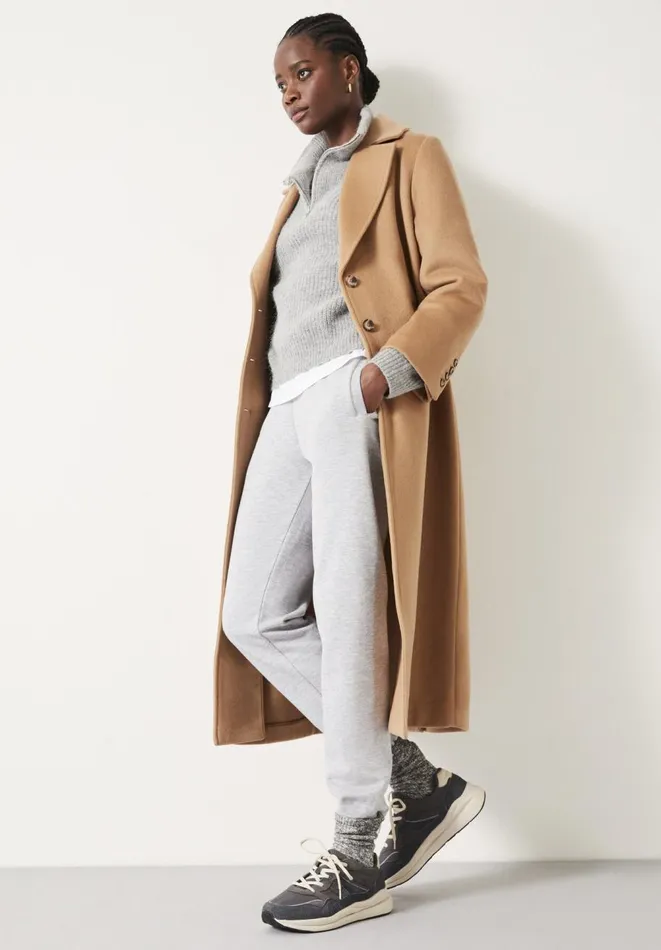 Hush Jackets and Coats Women Mena Relaxed Wool Coat Camel Hush Jackets and Coats Women Mena Relaxed Wool Coat Camel