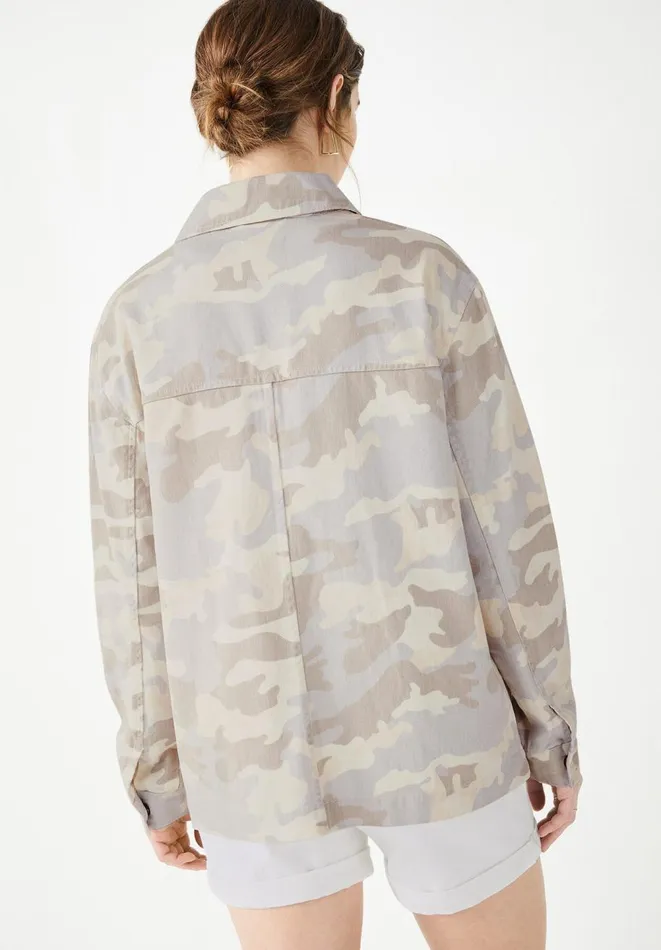 Hush Jackets and Coats Women Reid Cargo Jacket Soft Pink Camo Hush Jackets and Coats Women Reid Cargo Jacket Soft Pink Camo