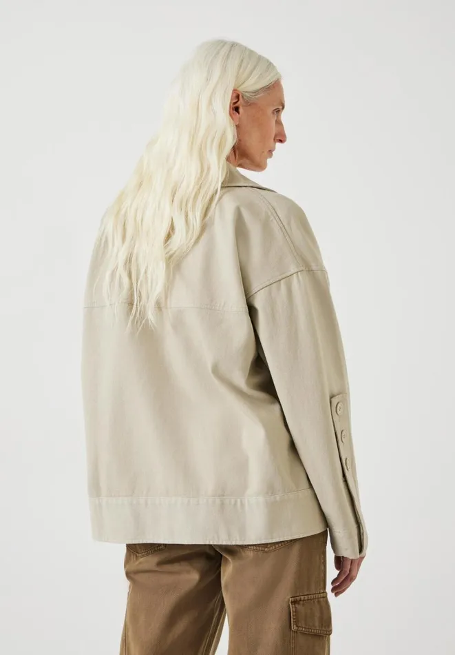 Hush Jackets and Coats Women Renee Relaxed Cotton Jacket Sand Hush Jackets and Coats Women Renee Relaxed Cotton Jacket Sand