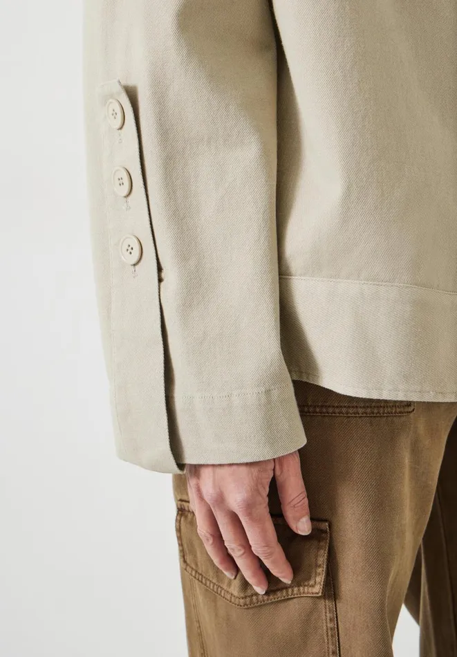 Hush Jackets and Coats Women Renee Relaxed Cotton Jacket Sand Hush Jackets and Coats Women Renee Relaxed Cotton Jacket Sand