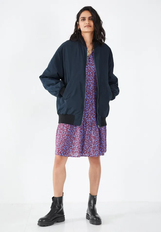 Hush Jackets and Coats Women Topaz Bomber Jacket Midnight Hush Jackets and Coats Women Topaz Bomber Jacket Midnight