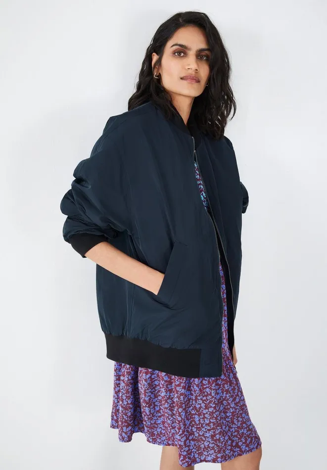 Hush Jackets and Coats Women Topaz Bomber Jacket Midnight Hush Jackets and Coats Women Topaz Bomber Jacket Midnight
