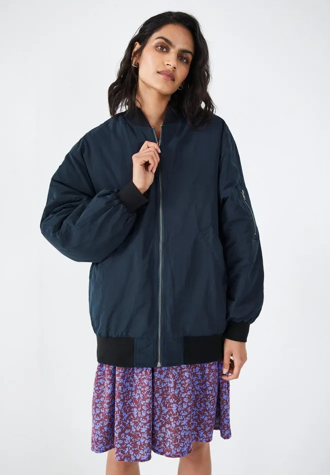 Hush Jackets and Coats Women Topaz Bomber Jacket Midnight Hush Jackets and Coats Women Topaz Bomber Jacket Midnight
