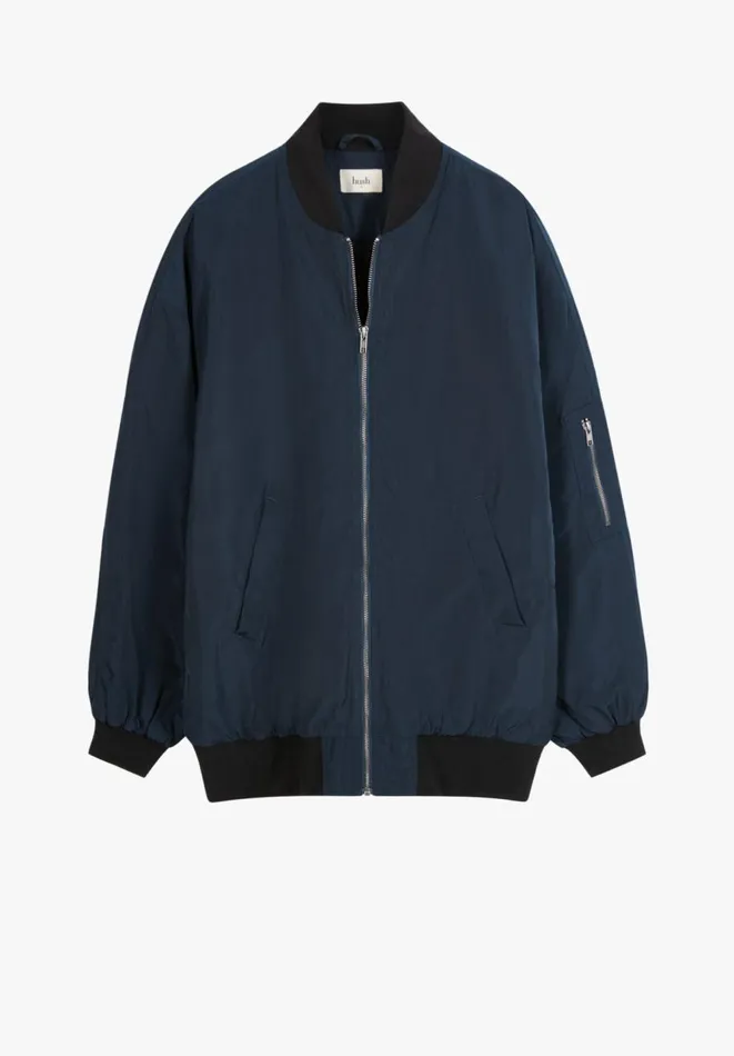 Hush Jackets and Coats Women Topaz Bomber Jacket Midnight Hush Jackets and Coats Women Topaz Bomber Jacket Midnight