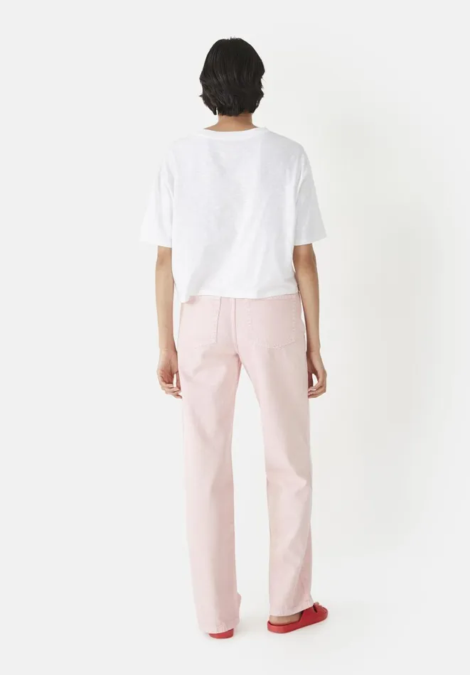 Hush Jeans Women Remy Straight Slouch Jeans Pink Hush Jeans Women Remy Straight Slouch Jeans Pink