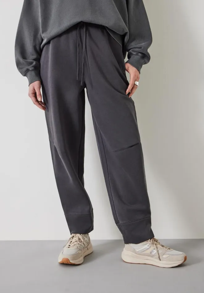 Hush Joggers and Leggings Women Paxton Barrel Leg Jersey Trousers Ash Grey Hush Joggers and Leggings Women Paxton Barrel Leg Jersey Trousers Ash Grey