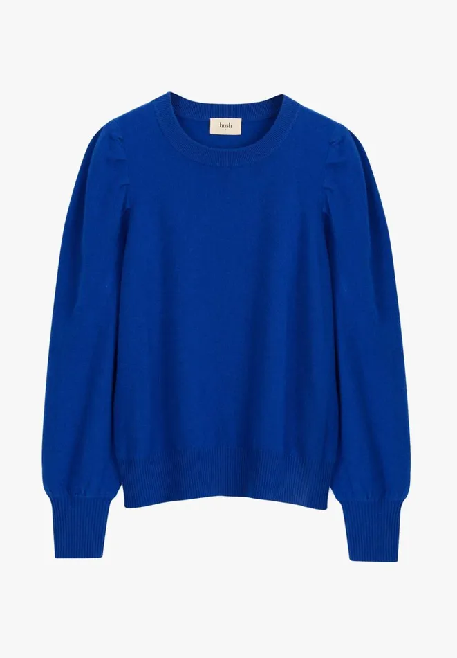 Hush Jumpers and Cardigans Women Lilah Sleeve Detail Knitted Jumper Bright Blue Hush Jumpers and Cardigans Women Lilah Sleeve Detail Knitted Jumper Bright Blue