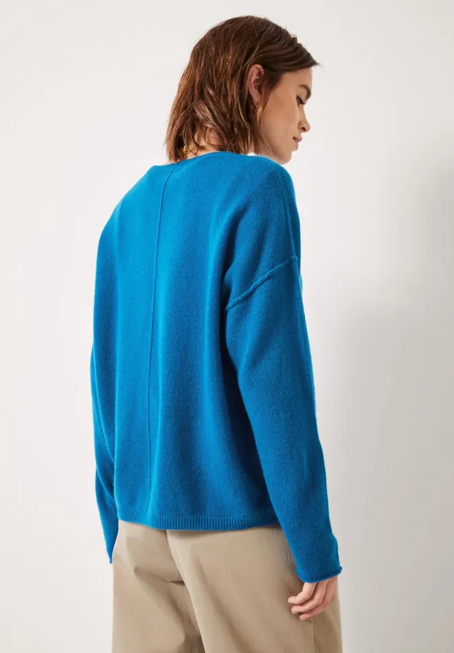 Hush Jumpers and Cardigans Women Saphira Cashmere Jumper Ocean Blue Hush Jumpers and Cardigans Women Saphira Cashmere Jumper Ocean Blue
