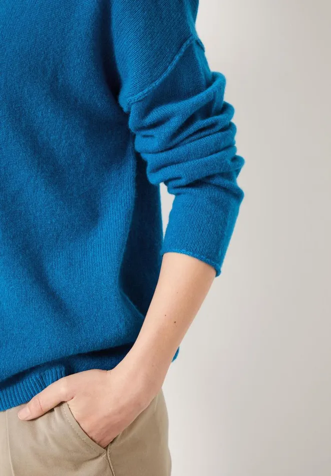 Hush Jumpers and Cardigans Women Saphira Cashmere Jumper Ocean Blue Hush Jumpers and Cardigans Women Saphira Cashmere Jumper Ocean Blue