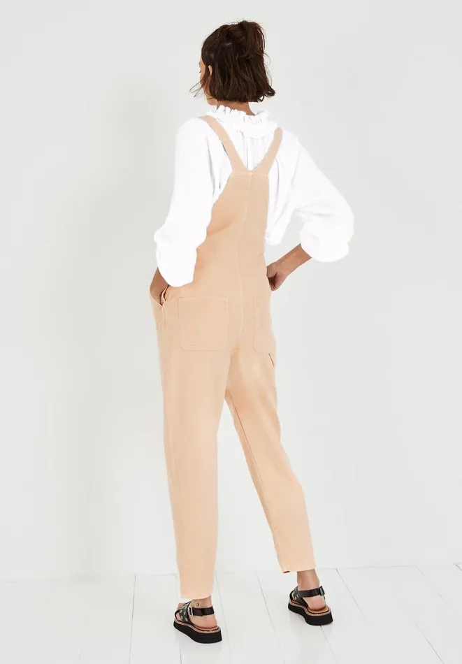 Hush Jumpsuits Women Brier Cotton Twill Dungarees Washed Sand Hush Jumpsuits Women Brier Cotton Twill Dungarees Washed Sand