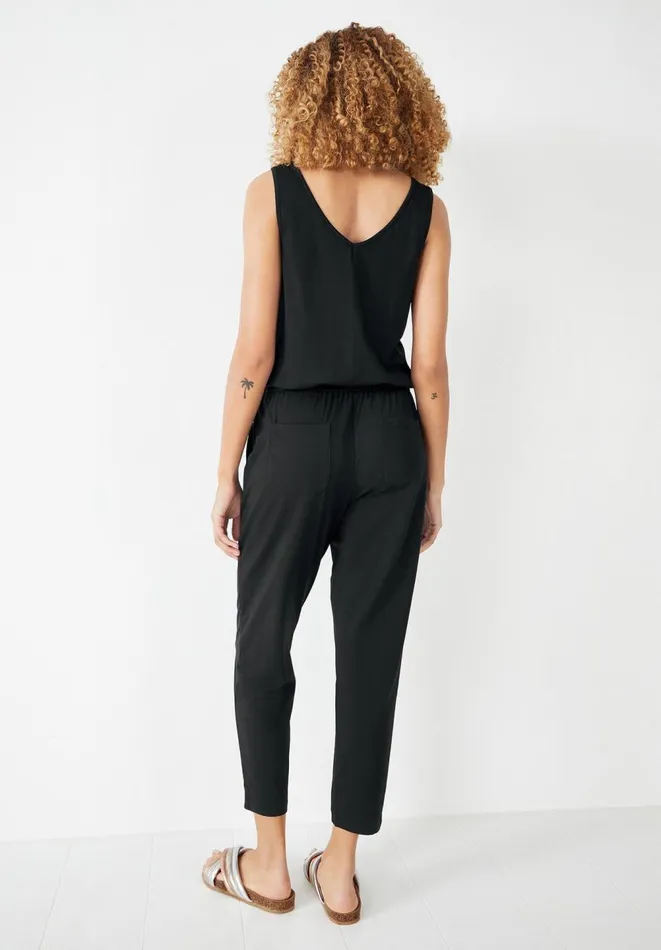 Hush Jumpsuits Women Cropped Jersey Jumpsuit Black Hush Jumpsuits Women Cropped Jersey Jumpsuit Black