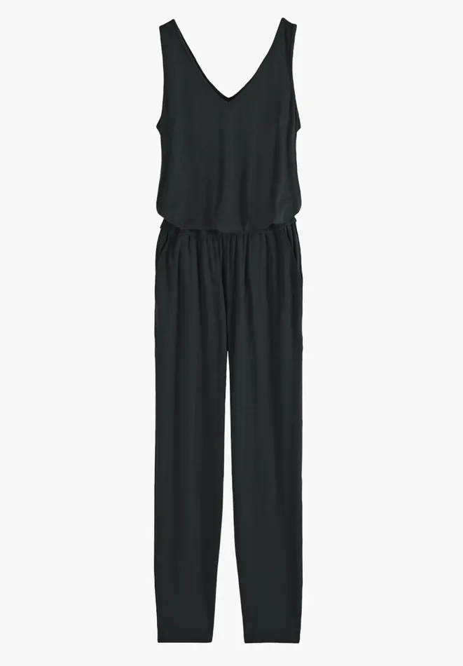 Hush Jumpsuits Women Cropped Jersey Jumpsuit Black Hush Jumpsuits Women Cropped Jersey Jumpsuit Black