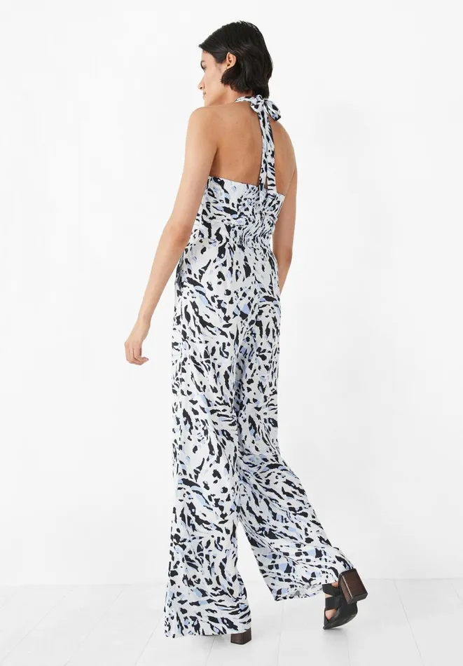Hush Jumpsuits Women Lorne Halterneck Jumpsuit Zebra Ecru Multi Hush Jumpsuits Women Lorne Halterneck Jumpsuit Zebra Ecru Multi