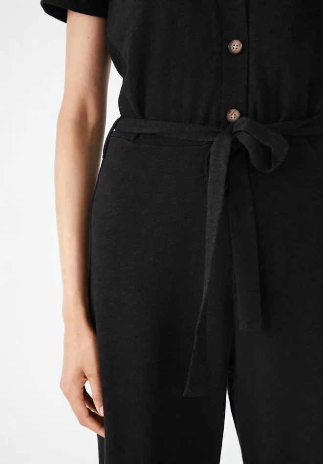 Hush Jumpsuits Women VNeck Jersey Jumpsuit Black Hush Jumpsuits Women VNeck Jersey Jumpsuit Black