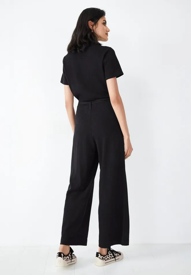 Hush Jumpsuits Women VNeck Jersey Jumpsuit Black Hush Jumpsuits Women VNeck Jersey Jumpsuit Black