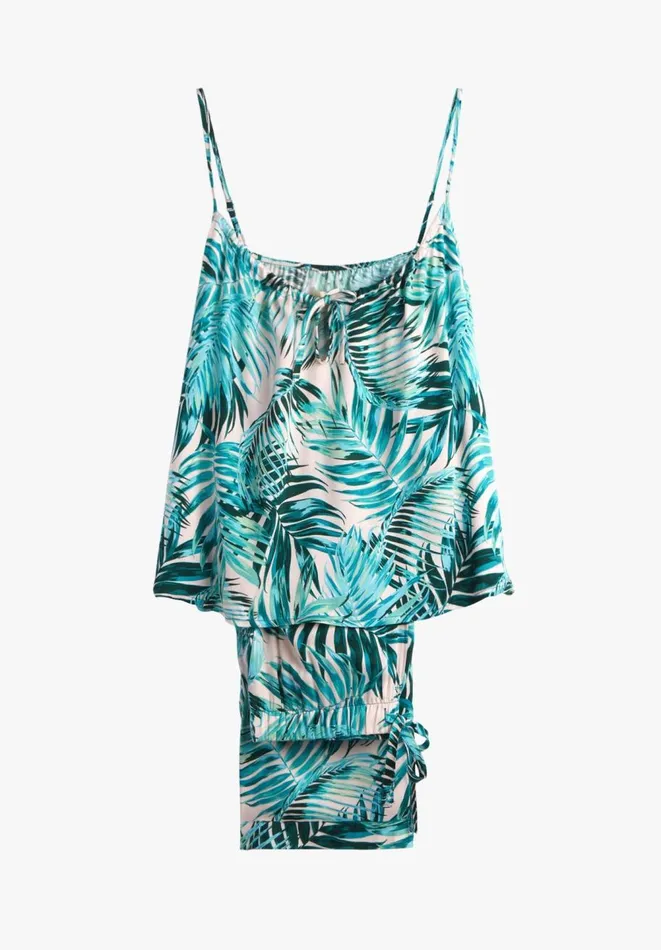 Hush Pyjamas and Nightwear Women Aoife Printed Cami Pyjamas Palm Leavesgreen Hush Pyjamas and Nightwear Women Aoife Printed Cami Pyjamas Palm Leavesgreen