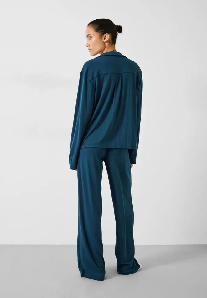 Hush Pyjamas and Nightwear Women Arion Jersey Pyjamas Teal Hush Pyjamas and Nightwear Women Arion Jersey Pyjamas Teal
