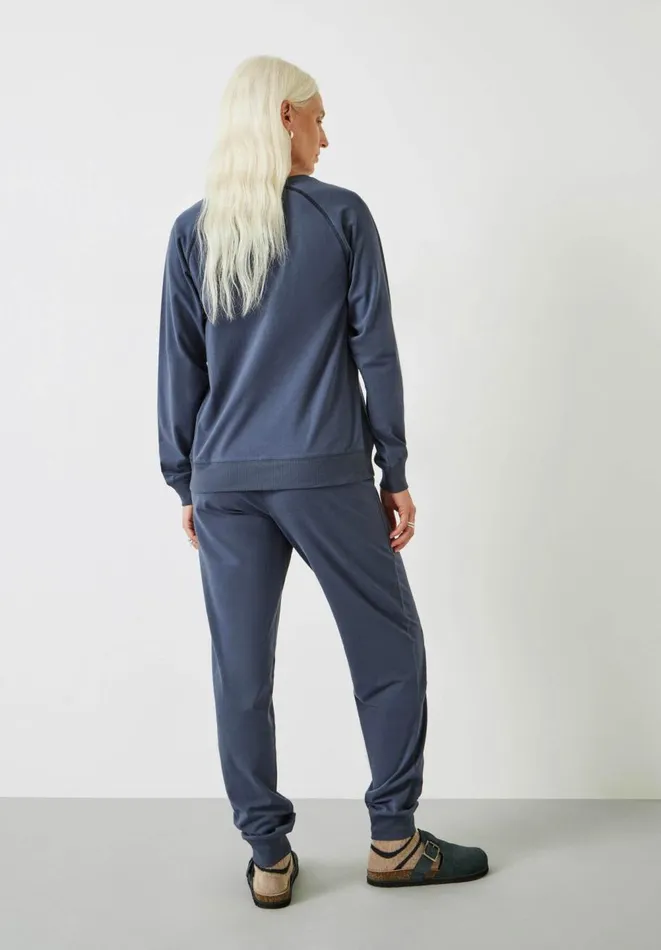 Hush Pyjamas and Nightwear Women Joelle Crew Jersey Pyjamas Washed Blue Hush Pyjamas and Nightwear Women Joelle Crew Jersey Pyjamas Washed Blue