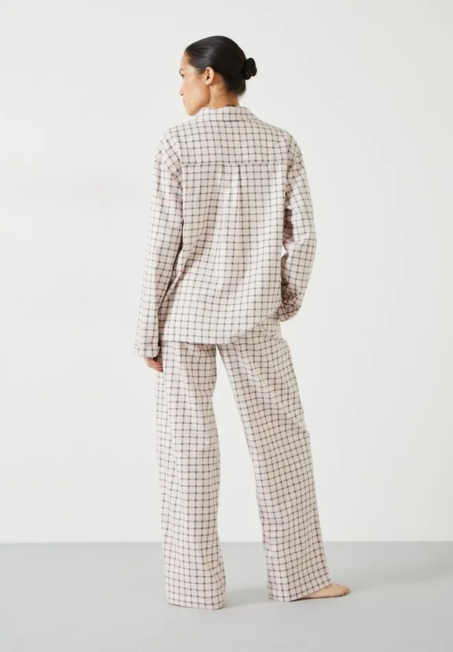 Hush Pyjamas and Nightwear Women Luella Brushed Twill Pyjamas Soft Pink Check Hush Pyjamas and Nightwear Women Luella Brushed Twill Pyjamas Soft Pink Check