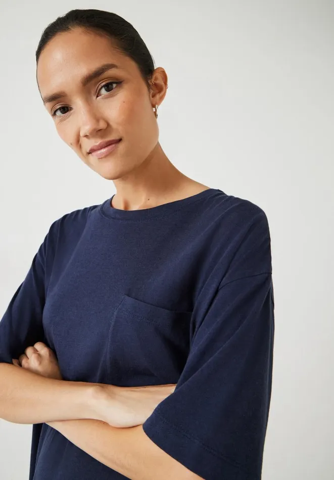 Hush Pyjamas and Nightwear Women Oriel Night TShirt Midnight Navy Hush Pyjamas and Nightwear Women Oriel Night TShirt Midnight Navy
