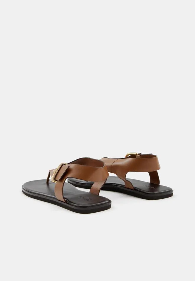 Hush Sandals Women Brinley Buckle Toe Post Sandal Tan Hush Sandals Women Brinley Buckle Toe Post Sandal Tan