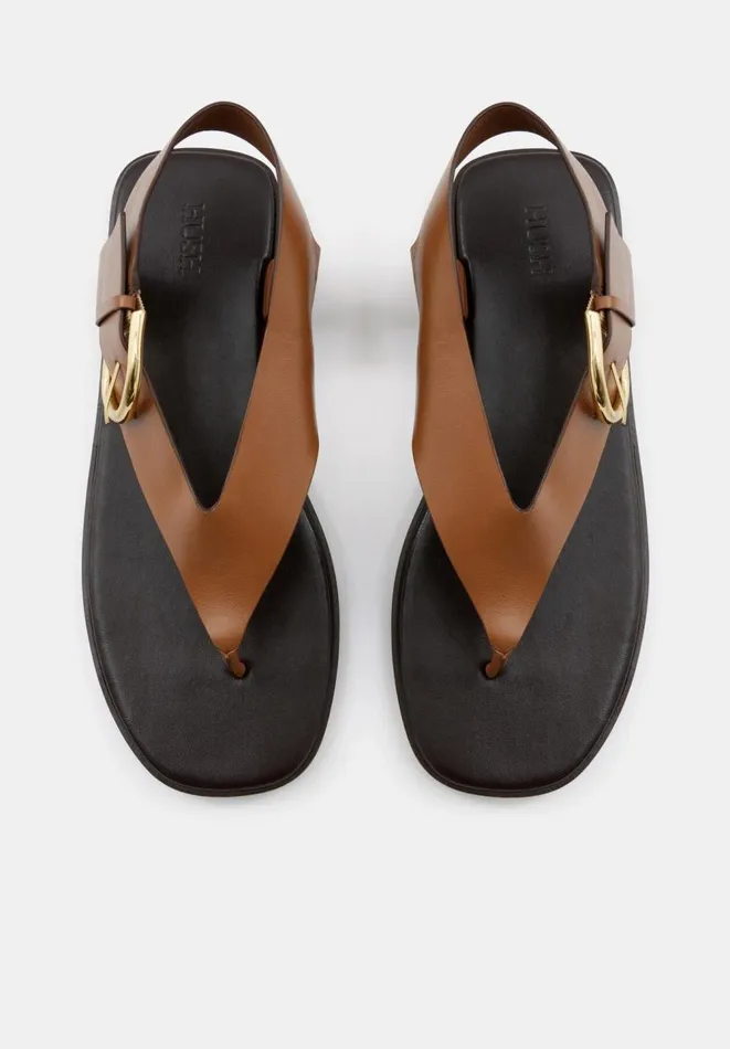 Hush Sandals Women Brinley Buckle Toe Post Sandal Tan Hush Sandals Women Brinley Buckle Toe Post Sandal Tan