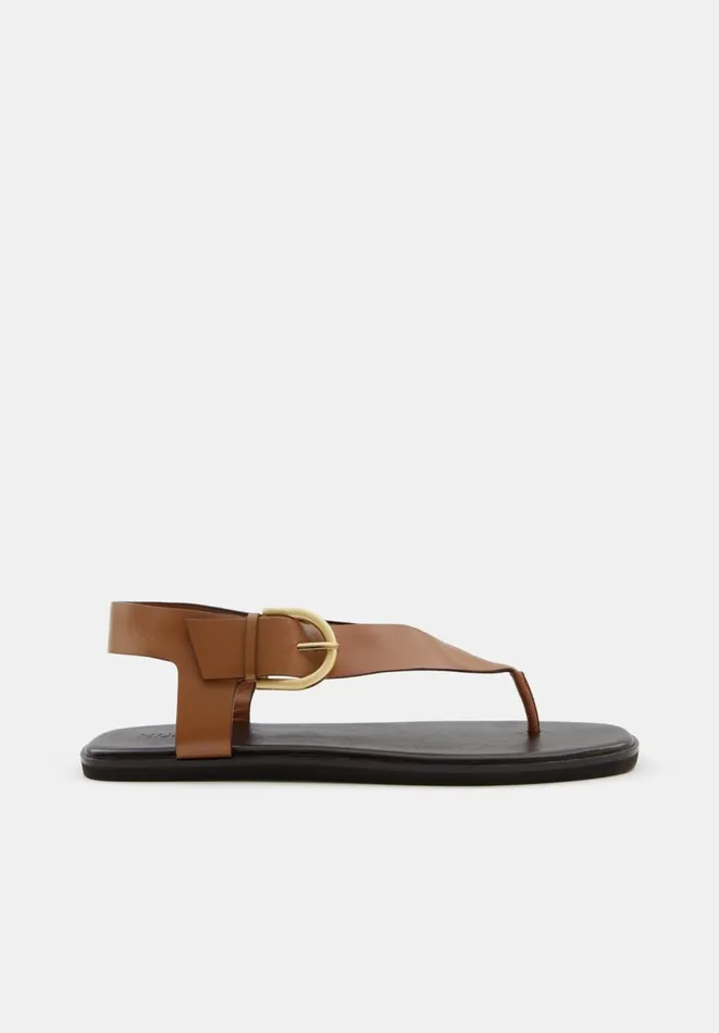 Hush Sandals Women Brinley Buckle Toe Post Sandal Tan Hush Sandals Women Brinley Buckle Toe Post Sandal Tan