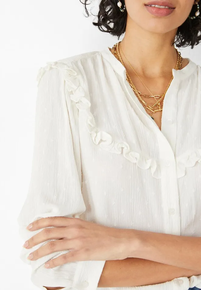 Hush Shirts and Blouses Women Adaline Blouse Ecru Hush Shirts and Blouses Women Adaline Blouse Ecru