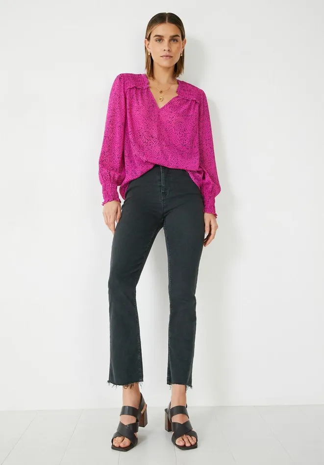 Hush Shirts and Blouses Women Alvia Blouse Speckled Dots Hot Pink Hush Shirts and Blouses Women Alvia Blouse Speckled Dots Hot Pink