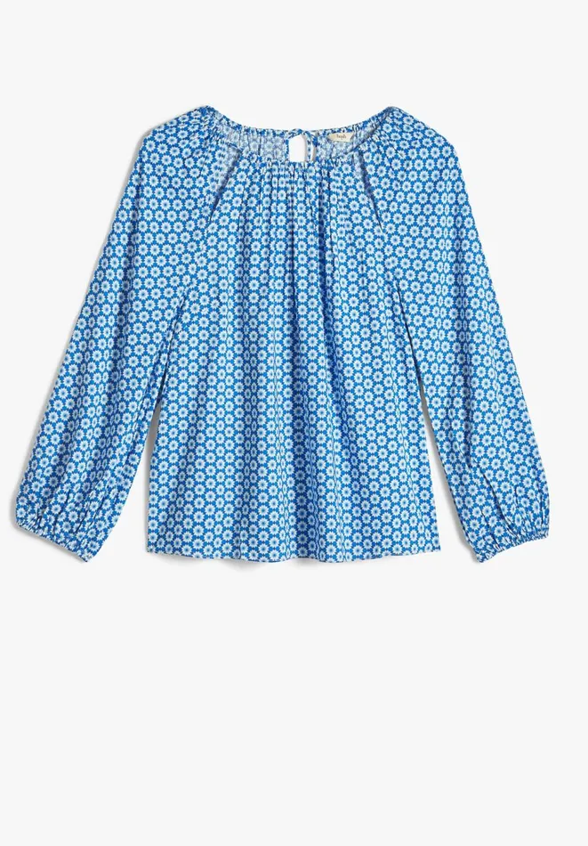 Hush Shirts and Blouses Women Ariella Cut Out Detail Blouse Star Geo Blue Hush Shirts and Blouses Women Ariella Cut Out Detail Blouse Star Geo Blue