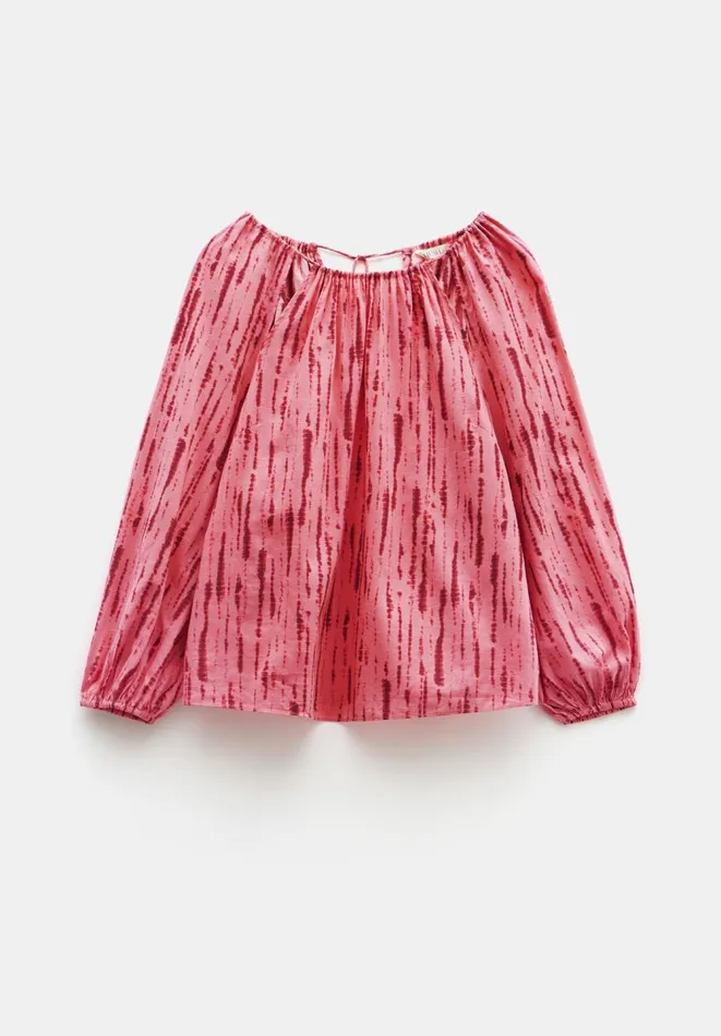 Hush Shirts and Blouses Women Ariella Cut Out Detail Blouse Striped Tie Dye Pink Hush Shirts and Blouses Women Ariella Cut Out Detail Blouse Striped Tie Dye Pink