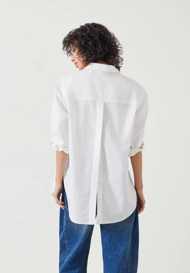 Hush Shirts and Blouses Women Coleena Oversized Shirt White Hush Shirts and Blouses Women Coleena Oversized Shirt White