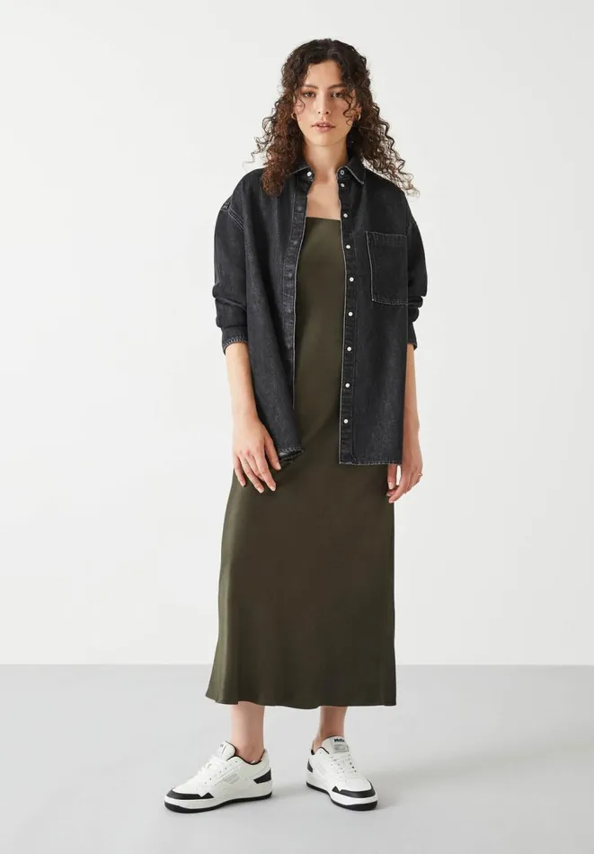 Hush Shirts and Blouses Women Deanna Washed Black Denim Overshirt Washed Black Hush Shirts and Blouses Women Deanna Washed Black Denim Overshirt Washed Black