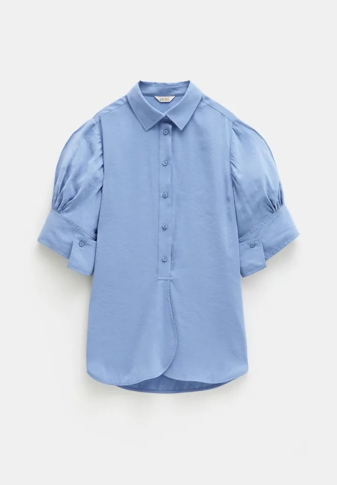 Hush Shirts and Blouses Women Laila Short Sleeve Shirt Blue Hush Shirts and Blouses Women Laila Short Sleeve Shirt Blue