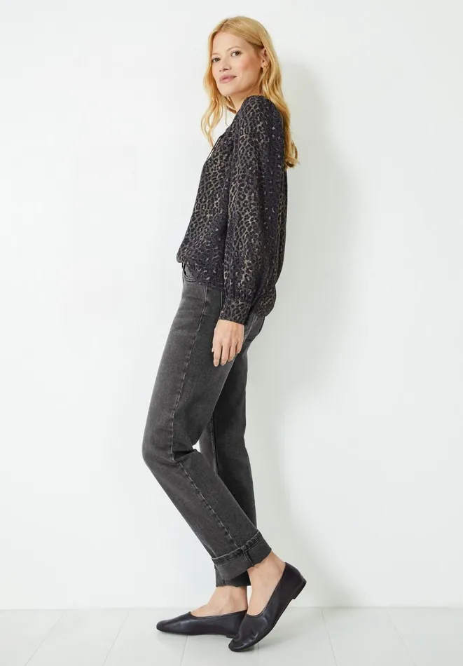 Hush Shirts and Blouses Women Lara Tie Top Ombre Leopard Khaki Hush Shirts and Blouses Women Lara Tie Top Ombre Leopard Khaki