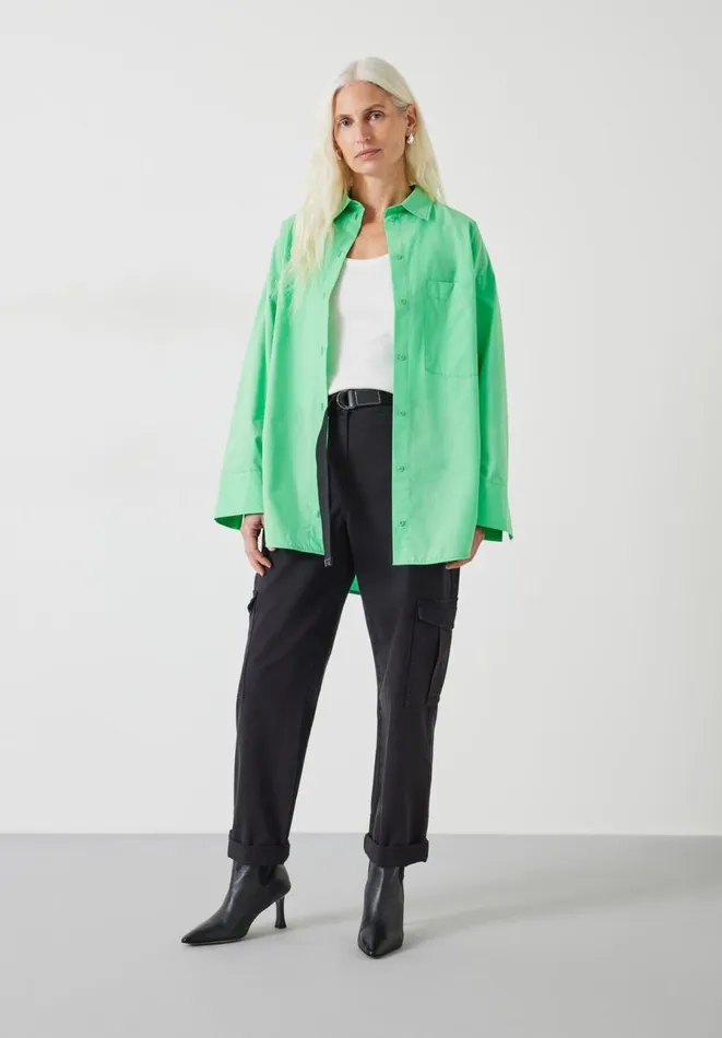 Hush Shirts and Blouses Women Quinn Cotton Cuff Shirt Spring Green Hush Shirts and Blouses Women Quinn Cotton Cuff Shirt Spring Green