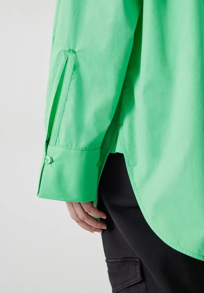 Hush Shirts and Blouses Women Quinn Cotton Cuff Shirt Spring Green Hush Shirts and Blouses Women Quinn Cotton Cuff Shirt Spring Green